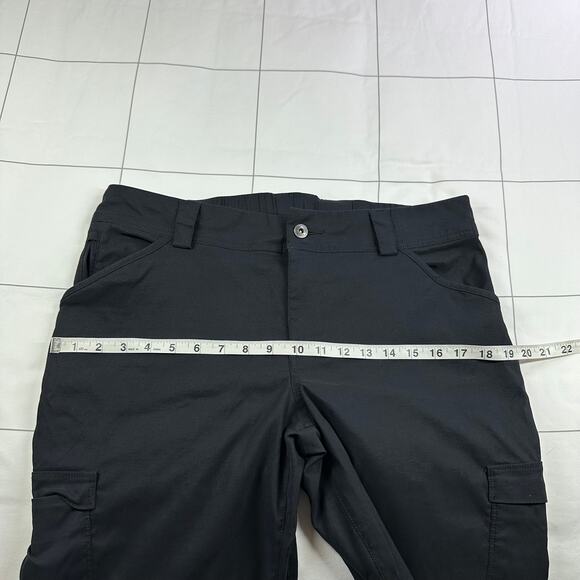 Duluth Trading Co Pants Womens 12 Black Dry on the Fly Bootcut Nylon Roll Up Hem - Picture 7 of 13